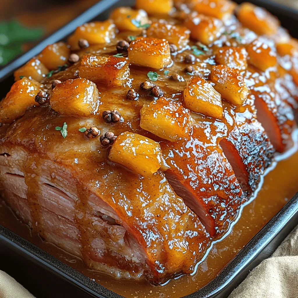 The Sweet & Savory Slow Cooker Brown Sugar Ham recipe is a culinary delight that beautifully balances sweetness with savory undertones, making it an ideal dish for various occasions, from holiday feasts to intimate family dinners. This dish transforms an ordinary ham into a stunning centerpiece that draws attention and smiles around the dining table. The use of a slow cooker not only simplifies the cooking process but also allows the ham to soak up a rich glaze made from brown sugar, honey, and aromatic spices, resulting in a tender, flavorful meal that will please even the most discerning palates.