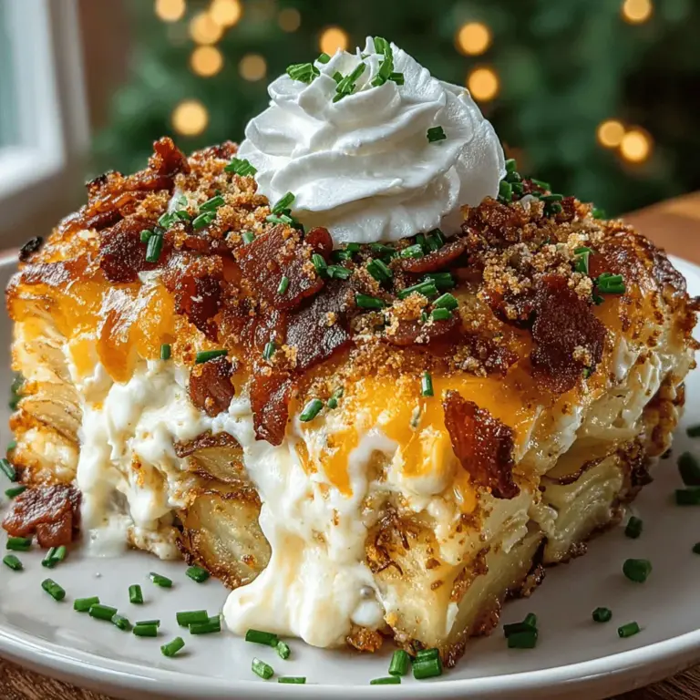 Casseroles have long been cherished as the quintessential comfort food, bringing warmth and satisfaction to the dinner table. Their versatility allows for endless variations, making them a staple for family gatherings, potlucks, and effortless weeknight dinners. One casserole that stands out for its rich flavors and hearty appeal is the Cheesy Bacon Potato Casserole. This dish combines creamy, cheesy goodness with the savory crunch of crispy bacon, creating a delightful balance of textures that is sure to please everyone.