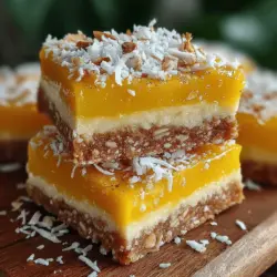 If you're on the lookout for a delightful dessert that combines tropical flavors with health-conscious ingredients, look no further than Tropical Bliss No-Bake Mango Coconut Bars. This recipe is not just a feast for the taste buds; it's also a vibrant and nutritious treat that requires minimal effort in the kitchen. With a luscious blend of ripe mangoes, creamy coconut, and wholesome oats, these bars are sure to become a favorite among both dessert lovers and health enthusiasts.