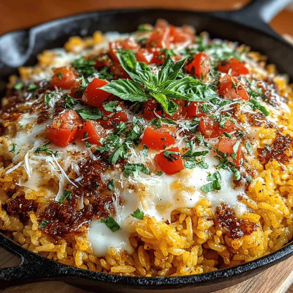 Comfort food plays a vital role in our everyday lives, offering warmth and satisfaction after a long day. It’s the type of food that brings families together, evokes nostalgia, and warms the heart. In a fast-paced world where time is often limited, having easy and delicious meals that can be prepared in a single skillet becomes invaluable. The Cheesy Tomato Basil Rice Skillet stands out as a quintessential comfort dish—simple yet brimming with flavor. This one-pan wonder caters to both vegetarian and meat-eater preferences, depending on your choice of broth, making it a versatile option for any kitchen.