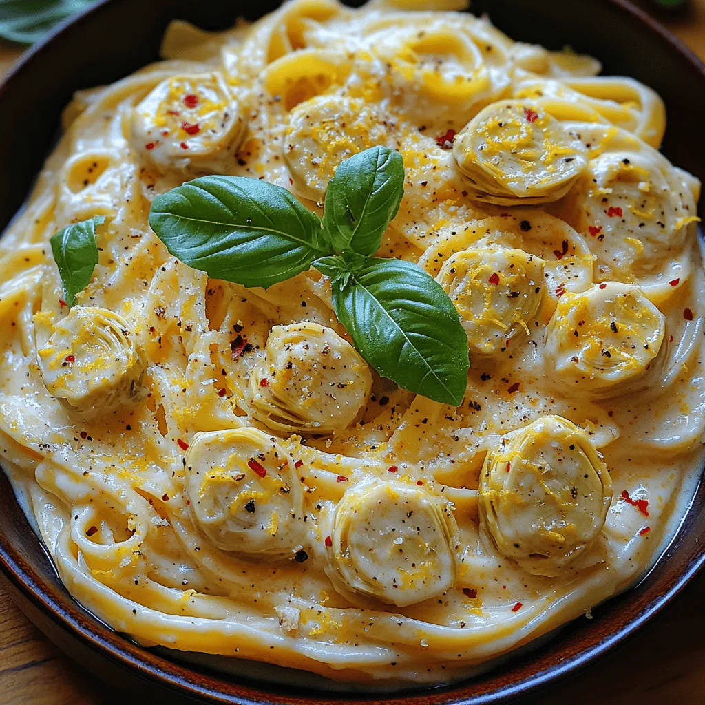 Creamy Lemon Artichoke Pasta is the epitome of a comforting dish that melds creamy richness with the bright zing of lemon and the unique flavor of artichokes. This dish not only serves as a satisfying meal but also brings a touch of sophistication to your dining table. The combination of these ingredients results in a pasta dish that feels indulgent yet fresh, making it perfect for both weeknight dinners and special occasions.