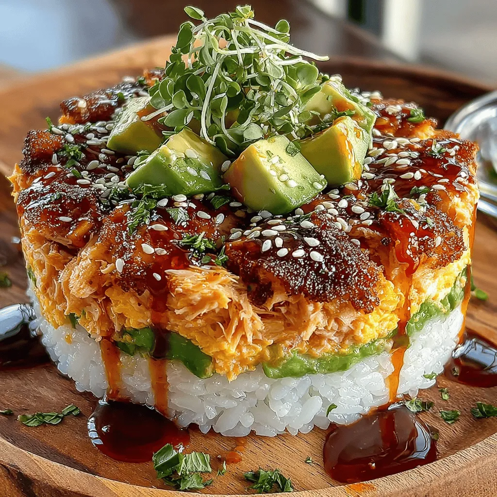 Sushi has become a global culinary sensation, celebrated for its unique combination of flavors, textures, and the artistic presentation that accompanies each dish. From traditional rolls to innovative fusion creations, sushi offers a versatile dining experience that caters to a variety of palates. Among the many delightful variations, the Spicy Tuna and Avocado Sushi Stack stands out as a modern twist on classic sushi. This dish not only combines the richness of fresh ingredients but also delivers a punch of bold flavors that makes it a favorite among sushi enthusiasts.