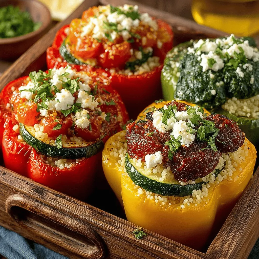 In the journey toward healthier eating habits, vegetables are often heralded as the cornerstone of a nutritious diet. They provide essential vitamins, minerals, and fiber while adding vibrant colors and flavors to our meals. The Vibrant Roasted Veggie Couscous Stuffed Peppers recipe exemplifies this commitment to wholesome ingredients, transforming simple bell peppers into an eye-catching and delicious dish that is both satisfying and nutritious. Not only are these stuffed peppers a feast for the eyes, but they also offer a delightful medley of tastes and textures, making them an ideal choice for family dinners or meal prep.
