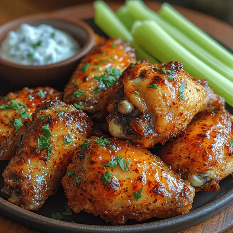 Chicken wings have earned their place as a perennial favorite in the world of snacks and party foods. Whether served at a casual get-together or as a centerpiece for game day, these savory morsels are beloved for their versatility and flavor. With the rise in popularity of health-conscious cooking, air fryers have emerged as a game-changing tool in the kitchen, allowing home cooks to enjoy the crispy texture of fried foods without the excess oil. The Fiery Crunch Air-Fried Chicken Wings are a prime example of how this innovative cooking method can elevate traditional recipes. With a bold spicy kick and an irresistible crunch, these wings promise to tantalize your taste buds.