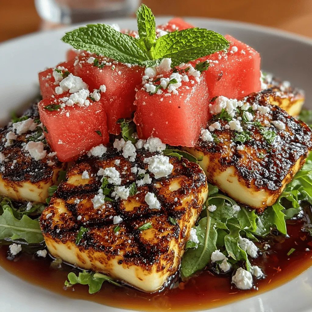 As the sun shines brighter and the days grow longer, there's no better time to indulge in refreshing, vibrant dishes that celebrate the flavors of summer. One such dish is the Grilled Halloumi & Watermelon Salad. This salad combines the savory richness of grilled Halloumi cheese with the sweet juiciness of watermelon, creating a harmonious blend of flavors that is both satisfying and invigorating. Whether you are hosting a summer barbecue, enjoying a picnic, or simply looking for a light meal, this salad is sure to impress with its colorful presentation and delightful taste.