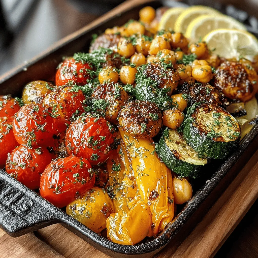 In the world of healthy eating, finding delicious, nutritious, and easy-to-make recipes is essential. Roasted Lemon Dill Chickpeas & Veggies is a vibrant dish that not only satisfies your taste buds but also packs a hefty nutritional punch. This recipe combines the earthy flavor of chickpeas with the freshness of colorful vegetables, all enhanced by a zesty lemon and aromatic dill seasoning. Whether you're looking for a wholesome side dish or a hearty main course, this dish offers versatility and flavor that can brighten any meal.