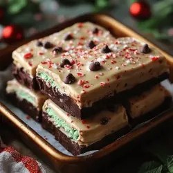 If you're looking for a delightful and easy-to-make dessert that combines the richness of chocolate with the refreshing taste of mint, then Minty Bliss Chocolate Chip Bark is the perfect recipe for you. This indulgent treat is not only a feast for the taste buds but also an eye-catching addition to any dessert table. Whether you're preparing it for a special occasion or simply craving something sweet, this chocolate bark is sure to impress friends and family alike.