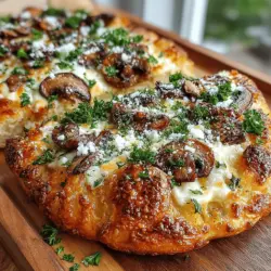 In the world of culinary delights, few dishes evoke the same warmth and comfort as a freshly baked flatbread. The Roasted Garlic & Mushroom Flatbread is a perfect blend of savory ingredients, featuring the earthy flavor of mushrooms and the rich, aromatic essence of roasted garlic. This dish is not just a simple appetizer or side; it can stand out as a satisfying main course, making it a versatile addition to any meal. Whether you’re hosting a gathering, enjoying a cozy night in, or looking for a unique dish to impress guests, this flatbread delivers on flavor and comfort.
