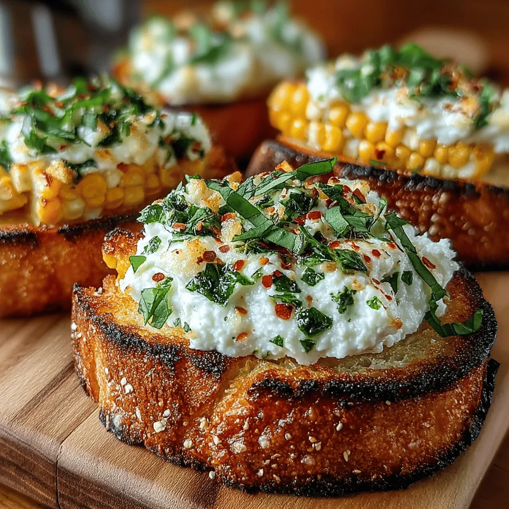 Creating the perfect grilled corn and ricotta toast is not just about the ingredients; it’s also about the presentation. The way you assemble the toasts can elevate this dish from simple to stunning. Start by taking your toasted bread slices, whether they are sourdough, ciabatta, or a gluten-free option, and place them on a serving platter.