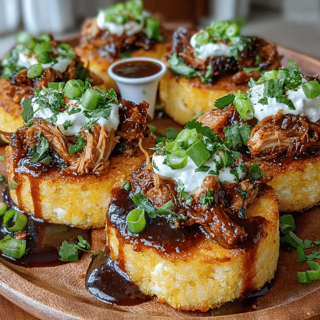 When it comes to comfort food that brings people together, few dishes can rival the inviting aroma and satisfying flavors of BBQ pulled chicken. This recipe takes the classic notion of pulled chicken and elevates it with a creative twist: polenta cakes. The combination of smoky, tangy BBQ flavors with the creamy, comforting texture of polenta creates a dish that’s not only delicious but also visually appealing. Whether you’re hosting a gathering or looking for a hearty family dinner, BBQ Pulled Chicken Polenta Cakes offer a unique culinary experience that everyone will love.