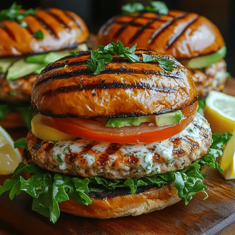 When it comes to comfort food, few dishes can rival the satisfying experience of a well-crafted burger. The classic turkey burger offers a lighter alternative to beef, making it a popular choice among health-conscious diners. However, to elevate this staple and make it truly memorable, the Zesty Lemon Herb Turkey Burger takes center stage, combining fresh herbs and vibrant citrus flavors that tantalize the taste buds. This delightful recipe is not just about creating a meal; it’s about embracing the essence of summer and bringing a burst of freshness to your plate.