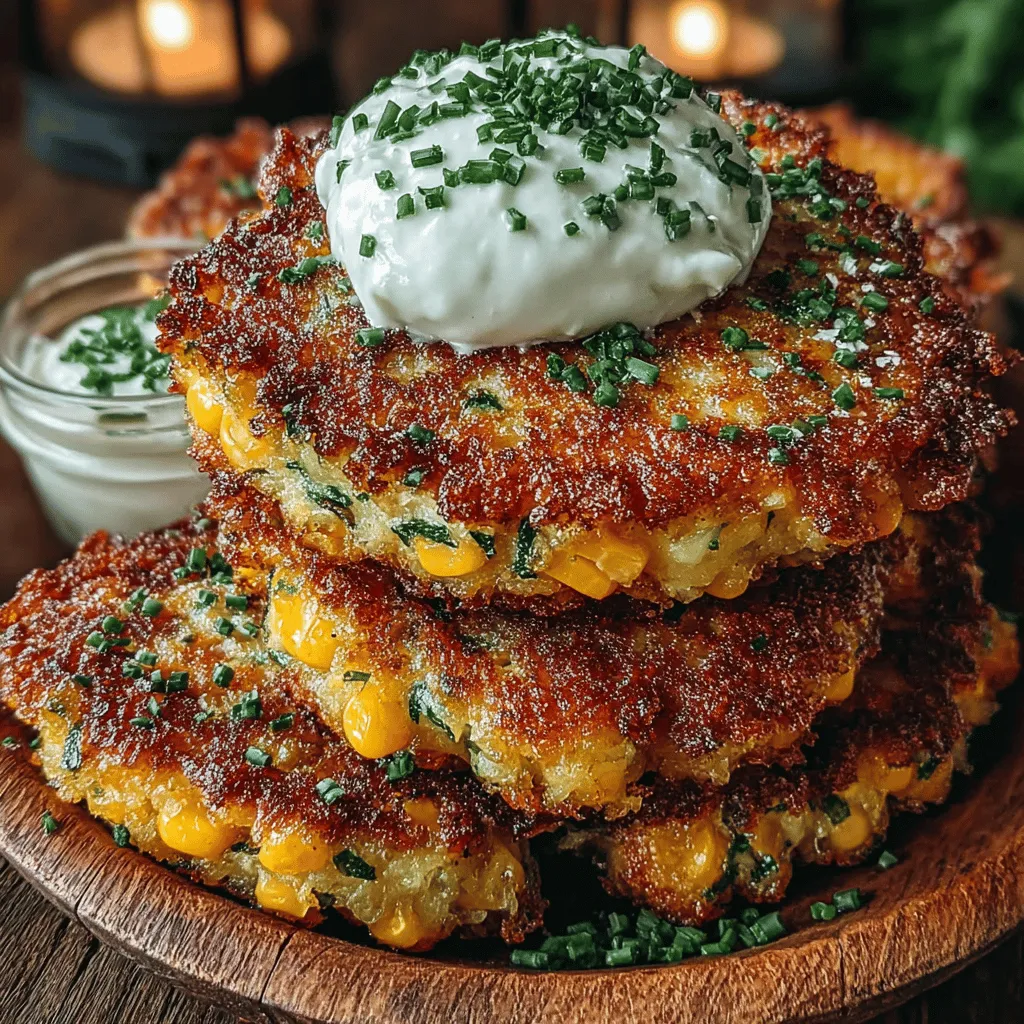Sweet Corn and Chive Fritter Cakes are a delightful addition to any meal, showcasing the natural sweetness of corn complemented by the subtle onion-like flavor of chives. These fritter cakes are not only visually appealing but also incredibly versatile, making them suitable for breakfast, lunch, dinner, or even as a snack. Their crispy exterior and tender interior create a satisfying texture that pairs beautifully with a variety of dips and sauces, enhancing their overall appeal.