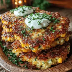 Sweet Corn and Chive Fritter Cakes are a delightful addition to any meal, showcasing the natural sweetness of corn complemented by the subtle onion-like flavor of chives. These fritter cakes are not only visually appealing but also incredibly versatile, making them suitable for breakfast, lunch, dinner, or even as a snack. Their crispy exterior and tender interior create a satisfying texture that pairs beautifully with a variety of dips and sauces, enhancing their overall appeal.