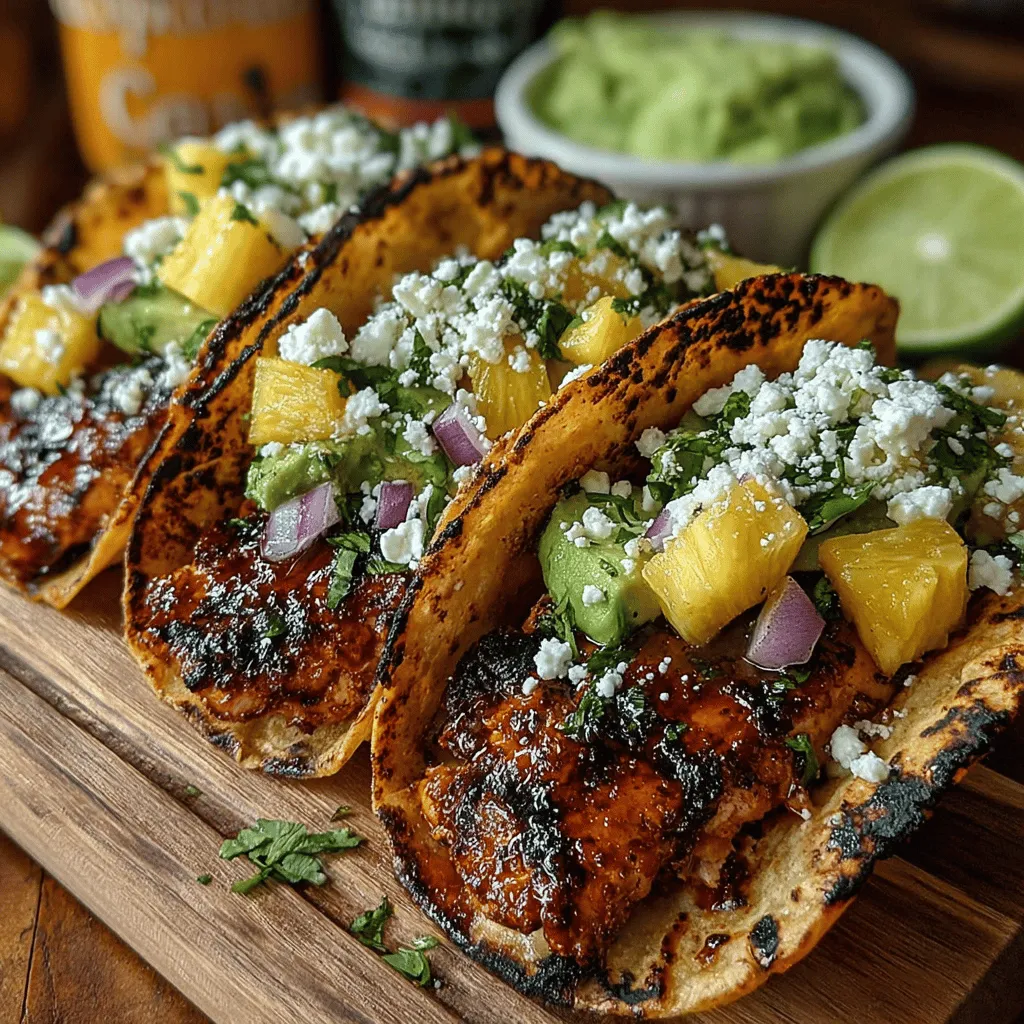 When it comes to vibrant, bold flavors and fresh ingredients, few dishes can compete with Smoky Grilled Chicken Street Tacos. This culinary delight brings together the rich traditions of Mexican street food with a modern twist, making it a favorite among food enthusiasts and casual diners alike. The succulent grilled chicken, marinated in a blend of spices that perfectly balances smokiness and zest, is nestled in warm tortillas and topped with a medley of fresh ingredients. Whether you're hosting a lively gathering or looking for a satisfying weeknight dinner, these tacos offer both simplicity in preparation and an explosion of flavor that will leave everyone craving more.