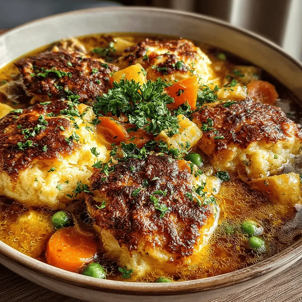 In the heart of every home lies a warm, inviting kitchen, where the aroma of a delicious meal brings families together. What better way to embody that warmth than with a cozy bowl of Chicken and Herb Dumplings? This timeless dish combines the flavors of tender chicken simmered in a rich broth with fluffy, herb-infused dumplings that are a delight to both the eyes and the palate. Whether you're seeking comfort on a chilly evening or a family-friendly meal that everyone can enjoy, this recipe will guide you through creating a homestyle chicken stew that is both nourishing and satisfying.
