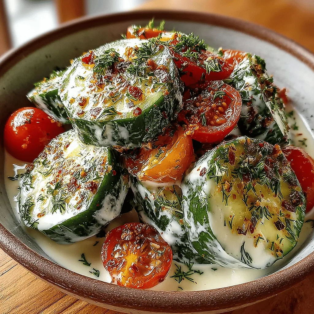 As the temperatures rise and summer approaches, many of us seek out dishes that are not only refreshing but also light and satisfying. One such dish that perfectly embodies the essence of summer is the Creamy Cucumber & Dill Salad. This vibrant and flavorful salad combines crisp cucumbers with a luscious creamy dressing infused with fresh dill, creating an irresistible side that complements any meal. Whether served alongside grilled meats at a barbecue or enjoyed on its own as a light lunch, this salad is sure to become a staple in your summer repertoire.