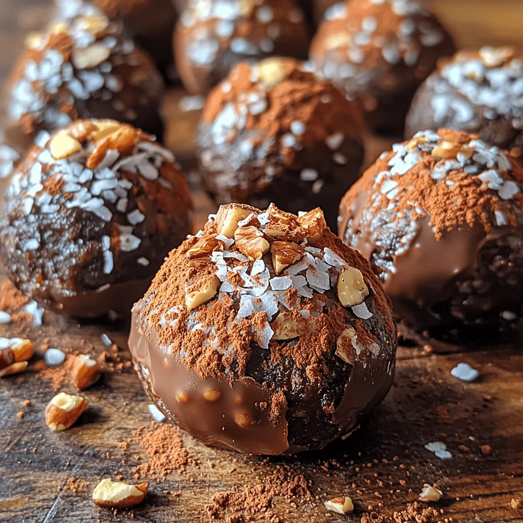Desserts often carry the stigma of being indulgent yet unhealthy, leading many to forgo their sweet cravings in pursuit of better health. However, with a little creativity and the right ingredients, you can indulge guilt-free. Enter the Decadent Chocolate Date Delight Truffles: a sumptuous treat that marries rich flavors with nutritious components, allowing you to satisfy your sweet tooth without compromising your health goals. Made primarily from Medjool dates, nuts, and cocoa powder, these truffles not only deliver an explosion of chocolatey goodness but also pack a nutritional punch, making them an ideal snack or dessert option.