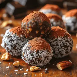 Desserts often carry the stigma of being indulgent yet unhealthy, leading many to forgo their sweet cravings in pursuit of better health. However, with a little creativity and the right ingredients, you can indulge guilt-free. Enter the Decadent Chocolate Date Delight Truffles: a sumptuous treat that marries rich flavors with nutritious components, allowing you to satisfy your sweet tooth without compromising your health goals. Made primarily from Medjool dates, nuts, and cocoa powder, these truffles not only deliver an explosion of chocolatey goodness but also pack a nutritional punch, making them an ideal snack or dessert option.