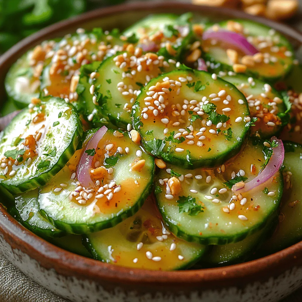 When the temperatures rise and the desire for light, refreshing meals kicks in, a Crunchy Sesame Cucumber Salad emerges as the perfect solution. This vibrant dish combines the crispness of cucumbers with the rich flavors of sesame, creating a salad that is not only delicious but also highly nutritious. The beauty of this recipe lies in its simplicity and the ability to highlight fresh ingredients while delivering a delightful crunch in every bite.
