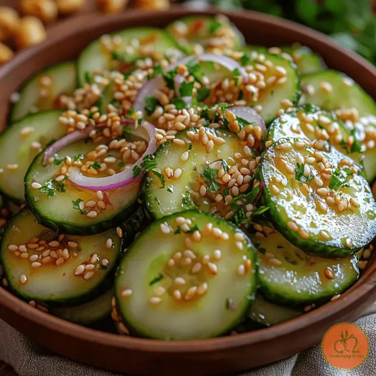 When the temperatures rise and the desire for light, refreshing meals kicks in, a Crunchy Sesame Cucumber Salad emerges as the perfect solution. This vibrant dish combines the crispness of cucumbers with the rich flavors of sesame, creating a salad that is not only delicious but also highly nutritious. The beauty of this recipe lies in its simplicity and the ability to highlight fresh ingredients while delivering a delightful crunch in every bite.