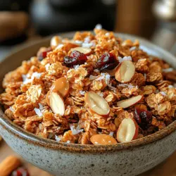 Granola has carved out a niche as a popular choice for health-conscious individuals seeking a nutritious snack or a wholesome breakfast option. Its versatility allows it to be enjoyed in various ways—whether sprinkled over yogurt, mixed into smoothies, or eaten by the handful straight from the jar. Among the myriad of granola recipes available, Crunchy Almond Bliss Granola stands out as a particularly delightful and healthful creation. This recipe combines the rich flavors of almonds, the natural sweetness of honey or maple syrup, and the wholesome goodness of oats, making it not just a treat but a powerhouse of nutrients.