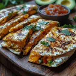 In the world of breakfast, few dishes stand out for their versatility, flavor, and ease of preparation as much as the Crispy Fiesta Tortilla Egg Quesadillas. This delightful recipe brings together fluffy scrambled eggs, vibrant vegetables, and gooey cheese, all enveloped in a golden tortilla. It’s a dish that not only caters to the fast-paced demands of busy mornings but also packs a punch of flavor that can elevate any day. Whether you’re looking for a hearty breakfast, a satisfying lunch, or a fun snack, these quesadillas are destined to become a family favorite.