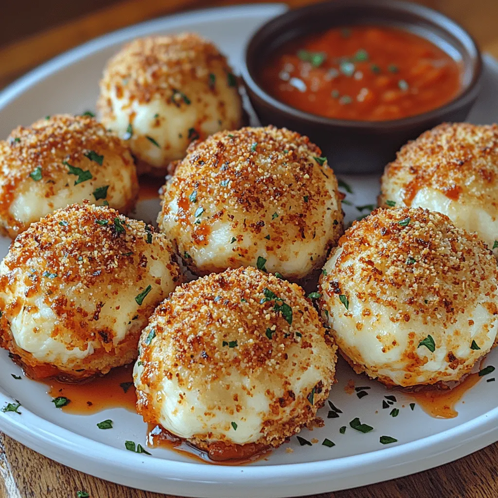 Crispy Mozzarella Stuffed Bites are a delightful appetizer that brings together the perfect combination of textures and flavors. Imagine sinking your teeth into a golden-brown crust that gives way to gooey, melty mozzarella cheese. These bites are not only a feast for the palate but also an eye-catching addition to any spread. Whether you're hosting a lively gathering, celebrating a special occasion, or simply indulging in a tasty treat while watching your favorite show, these cheesy morsels are sure to impress.
