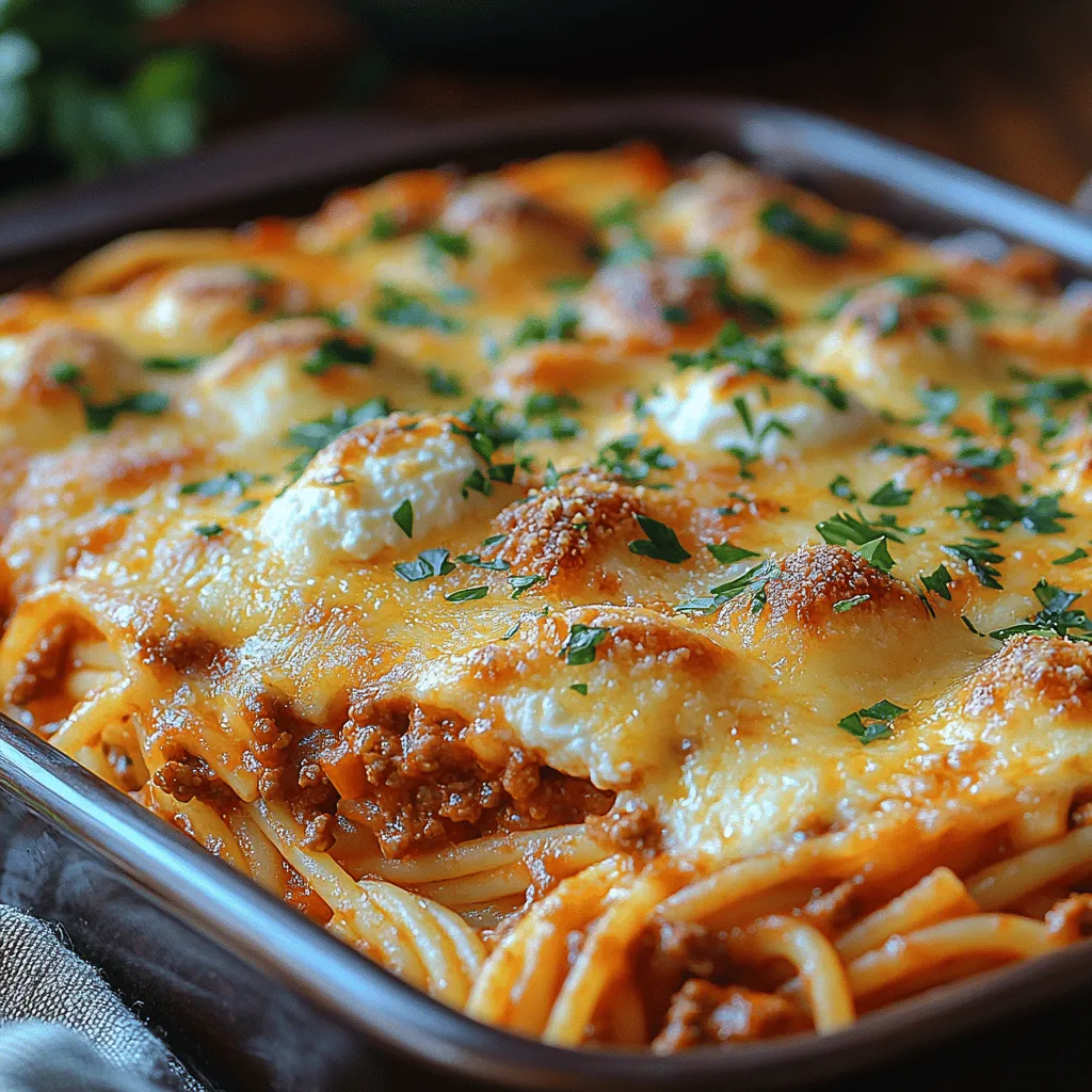 In the world of comfort food, few dishes can rival the warmth and satisfaction of a baked spaghetti casserole. This Cheesy Delight Baked Spaghetti Casserole is a flavorful blend of al dente spaghetti, savory meat, and creamy cheeses, making it the perfect dish for family gatherings or weeknight dinners. The dish is not only hearty and filling but also incredibly versatile, allowing for various adaptations based on personal preferences or dietary restrictions.