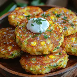Golden Harvest Corn Zucchini Fritters are a delightful and wholesome dish that perfectly captures the essence of summer produce. These fritters are not just a feast for the eyes with their golden hue; they also bring a medley of flavors and textures that make them incredibly appealing. Whether served as an appetizer, a side dish, or a light main course, these fritters are versatile enough to fit into any meal. With the natural sweetness of corn and the mild, refreshing taste of zucchini, they create a harmonious balance that is both satisfying and nutritious.