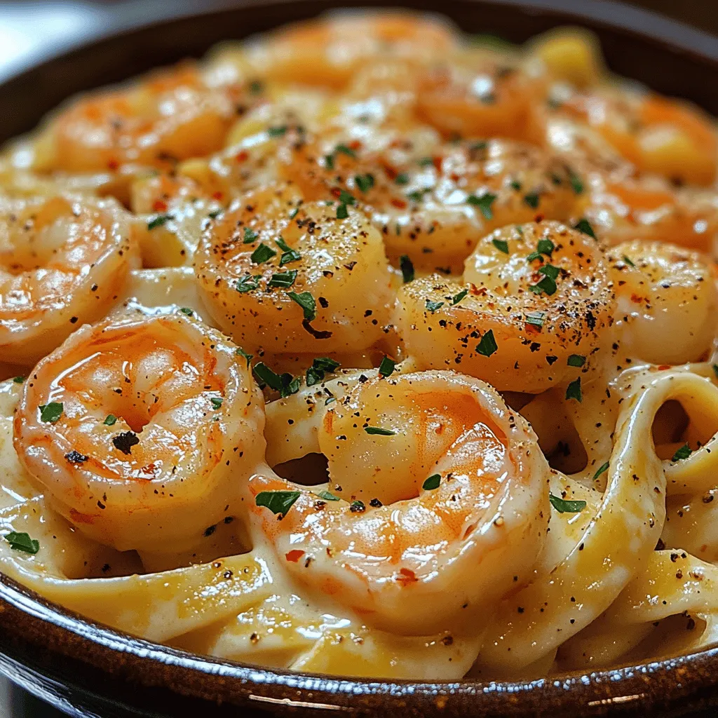 To achieve the perfect shrimp for your Creamy Garlic Shrimp Fettuccine, mastering the sautéing technique is essential. Start by patting the shrimp dry with a paper towel. This step is crucial because moisture can prevent the shrimp from searing properly, leading to a less flavorful result. Season the shrimp generously with salt and pepper to enhance their natural taste.