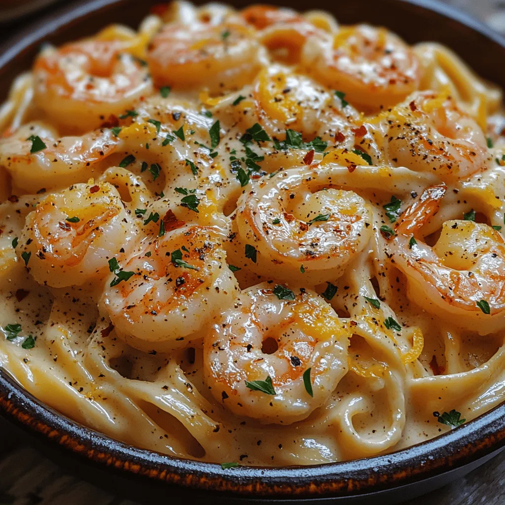 To achieve the perfect shrimp for your Creamy Garlic Shrimp Fettuccine, mastering the sautéing technique is essential. Start by patting the shrimp dry with a paper towel. This step is crucial because moisture can prevent the shrimp from searing properly, leading to a less flavorful result. Season the shrimp generously with salt and pepper to enhance their natural taste.