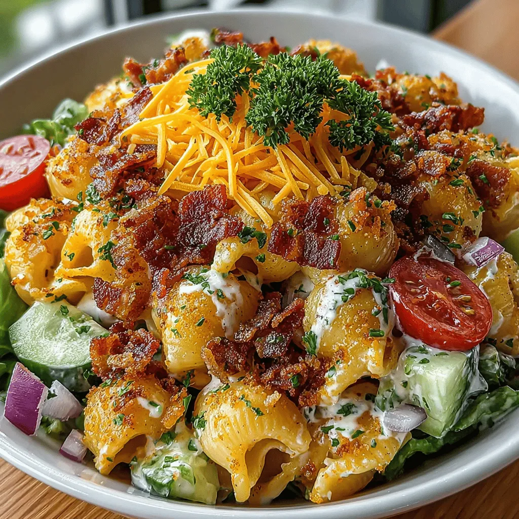 When you think of the classic BLT sandwich, your mind likely conjures images of crispy bacon, fresh lettuce, and juicy tomatoes layered between slices of toasted bread. Now, imagine all those beloved flavors transformed into a delightful pasta salad that is as satisfying as it is refreshing. The BLT Pasta Salad with Ranch combines the savory elements of bacon and fresh vegetables with the heartiness of pasta, creating a dish that is perfect for any occasion. Whether you're hosting a summer barbecue, packing a picnic, or simply looking for a quick and delicious meal, this pasta salad is sure to impress.