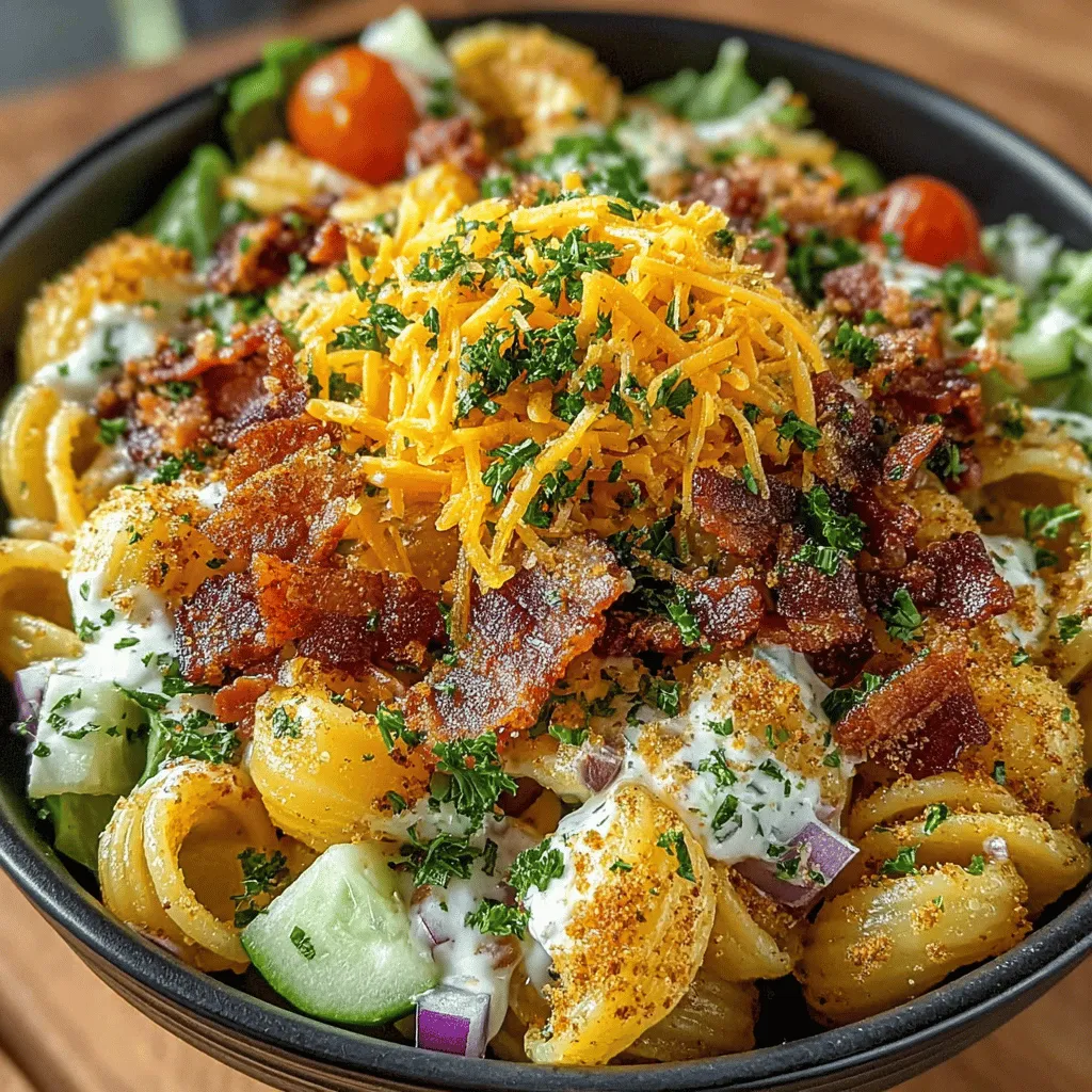 When you think of the classic BLT sandwich, your mind likely conjures images of crispy bacon, fresh lettuce, and juicy tomatoes layered between slices of toasted bread. Now, imagine all those beloved flavors transformed into a delightful pasta salad that is as satisfying as it is refreshing. The BLT Pasta Salad with Ranch combines the savory elements of bacon and fresh vegetables with the heartiness of pasta, creating a dish that is perfect for any occasion. Whether you're hosting a summer barbecue, packing a picnic, or simply looking for a quick and delicious meal, this pasta salad is sure to impress.