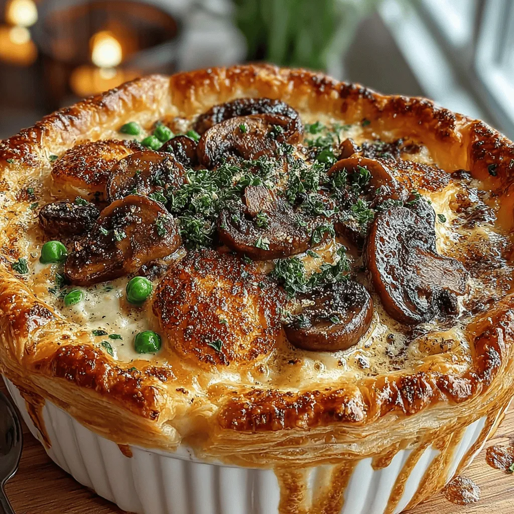Aromatic herbs and spices are key to elevating the flavors of your Heavenly Creamy Mushroom & Leek Pot Pie Bake. Garlic, thyme, and rosemary each play a significant role in creating a depth of flavor that is both comforting and complex.
