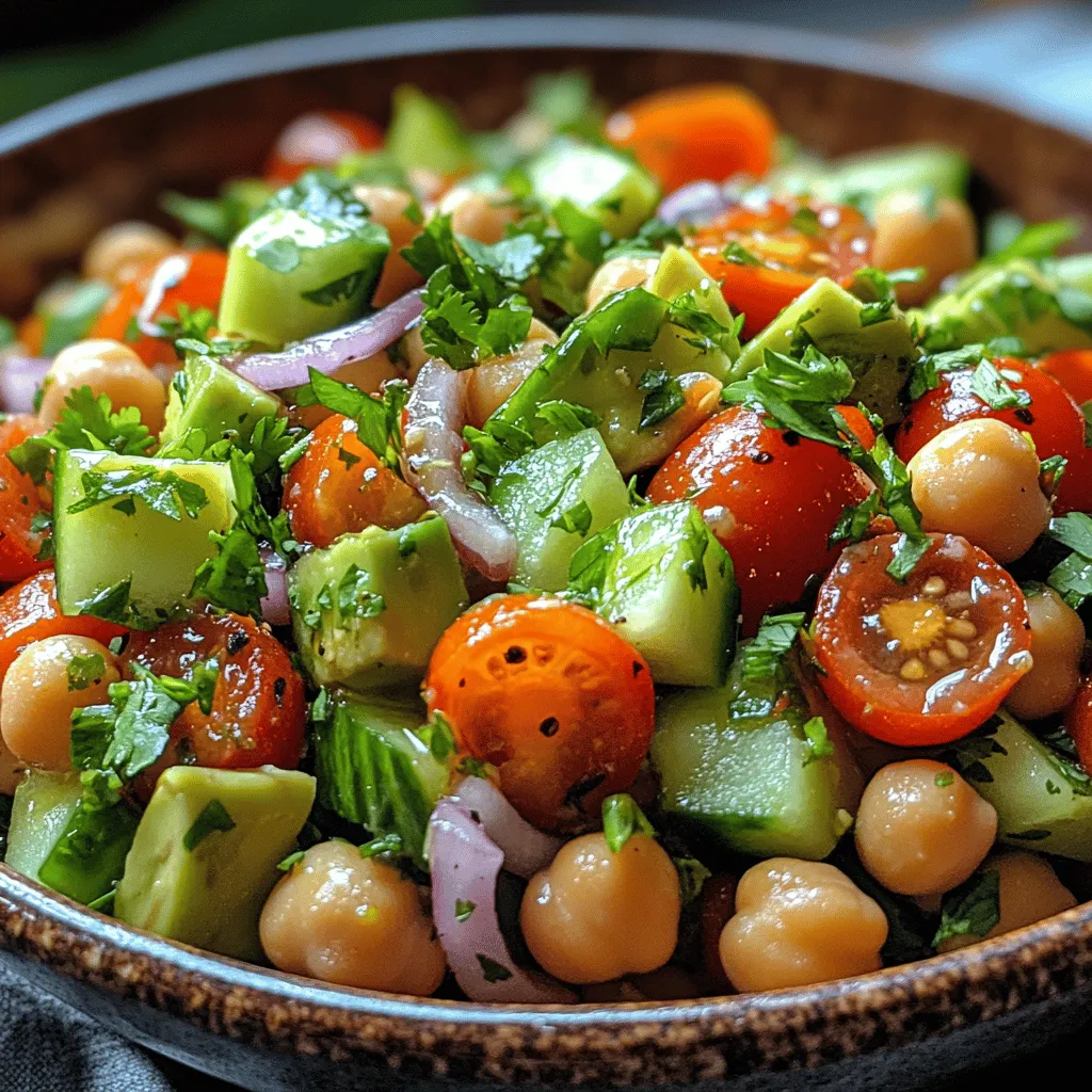 In the realm of healthy eating, salads often take center stage as vibrant, nutritious choices that cater to diverse tastes and dietary needs. Among the myriad of salad options available, one recipe stands out for its delightful balance of flavor and nutrition: the Zesty Avocado Chickpea Salad. This dish is a celebration of fresh, wholesome ingredients that not only tantalize the taste buds but also deliver an impressive nutritional punch. Packed with plant-based protein, healthy fats, and a variety of vitamins, this salad is a perfect fit for anyone seeking a light lunch, a side dish for dinner, or a refreshing snack.