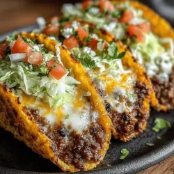 Zesty Baked Tacos with Ground Beef are a delightful twist on the classic taco experience, bringing a burst of flavor and satisfaction to your dining table. This innovative recipe combines seasoned ground beef, hearty black beans, and an array of fresh toppings, all encased within either crispy or soft taco shells. Whether you're hosting a family dinner, planning a gathering with friends, or simply indulging in a cozy night at home, these baked tacos are destined to become a cherished favorite among your culinary repertoire.