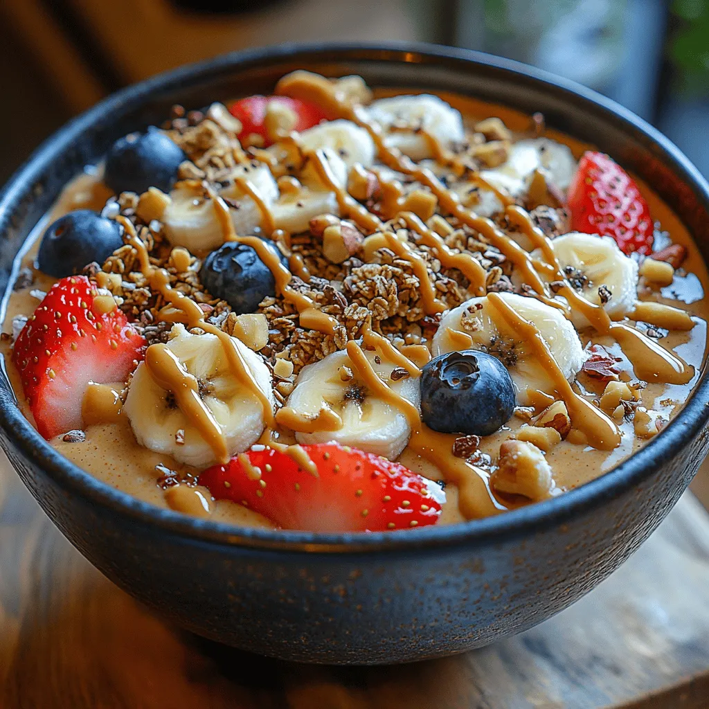 Smoothie bowls have become a beloved staple in the world of health-conscious cuisine, and the Creamy Peanut Butter Bliss Smoothie Bowl stands out as a top contender for anyone looking to indulge in a delicious yet nutritious treat. This recipe is not only visually appealing but also offers a rich, creamy texture that is enhanced by the delightful flavor of peanut butter. Perfect for breakfast, a post-workout snack, or even a light dessert, this smoothie bowl combines the goodness of fruits, nut butter, and plant-based ingredients to create a dish that is both satisfying and nourishing.