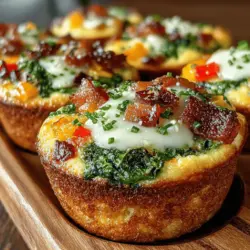 In today’s fast-paced world, finding nutritious breakfast options that are both delicious and easy to prepare can be a challenge. Busy mornings often lead to hasty choices that can compromise health, but with Savory Spinach & Bacon Egg White Muffins, you can have the best of both worlds: a wholesome, satisfying meal that fits seamlessly into your morning routine. These muffins are not only packed with protein and fresh vegetables but also bring the rich, savory flavor of bacon, making them a perfect choice for meal prep or a quick grab-and-go breakfast.