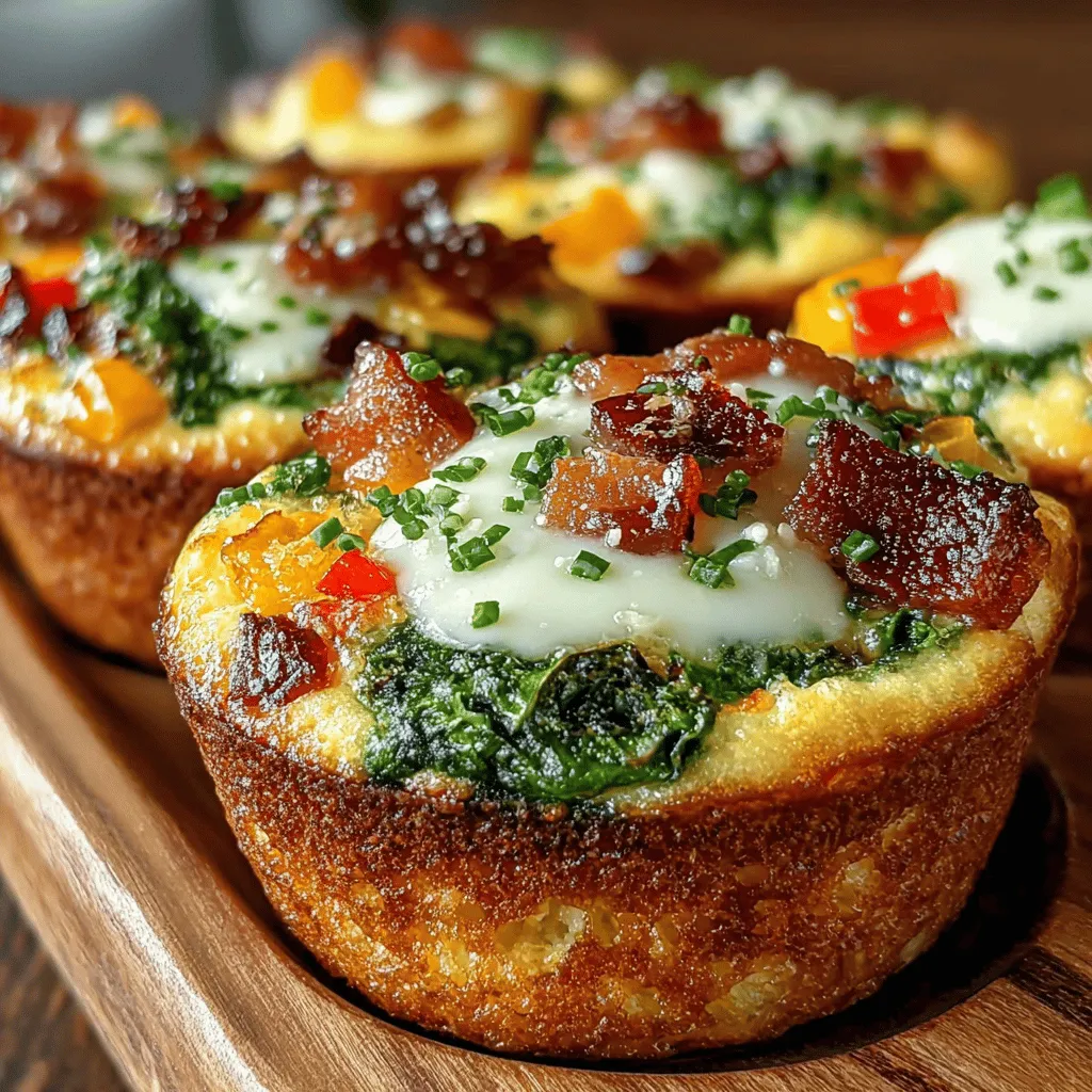 In today’s fast-paced world, finding nutritious breakfast options that are both delicious and easy to prepare can be a challenge. Busy mornings often lead to hasty choices that can compromise health, but with Savory Spinach & Bacon Egg White Muffins, you can have the best of both worlds: a wholesome, satisfying meal that fits seamlessly into your morning routine. These muffins are not only packed with protein and fresh vegetables but also bring the rich, savory flavor of bacon, making them a perfect choice for meal prep or a quick grab-and-go breakfast.