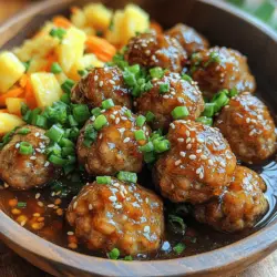 Pineapple Teriyaki Meatballs are a delightful fusion of savory and sweet flavors that bring an exciting twist to your dinner table. This dish marries the tender, juicy texture of meatballs with the tangy, caramelized essence of teriyaki sauce, accented by the fresh burst of pineapple. Not only does this recipe offer a unique flavor combination that can entice even the pickiest eaters, but it also highlights the versatility of meatballs as a staple in various cuisines worldwide.