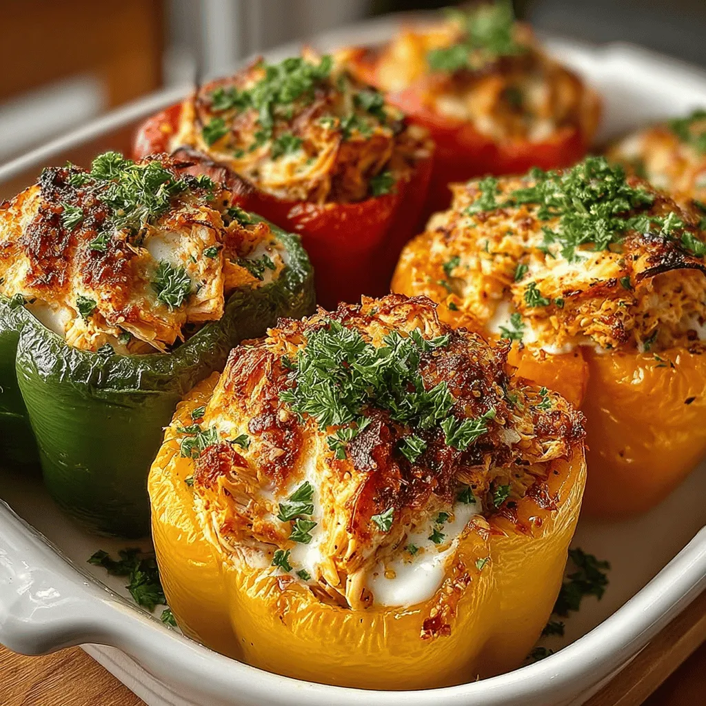 In the world of culinary delights, few dishes manage to combine visual appeal, nutrition, and flavor as effectively as Colorful Chicken Salad Stuffed Peppers. This vibrant recipe not only brings a burst of color to your dining table but also offers a deliciously satisfying meal that caters to various dietary preferences. The combination of tender, shredded chicken, crisp vegetables, and a creamy dressing makes for a delightful filling that is perfectly encased in juicy bell peppers. Whether you're looking for a light lunch option, a meal prep idea for the week, or a family dinner that will impress, this dish checks all the boxes.