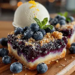 Creating the perfect crumbly texture for your Blueberry Bliss Pie Bars begins with selecting the right ingredients and technique. Here are some tips to ensure your crust turns out just right: