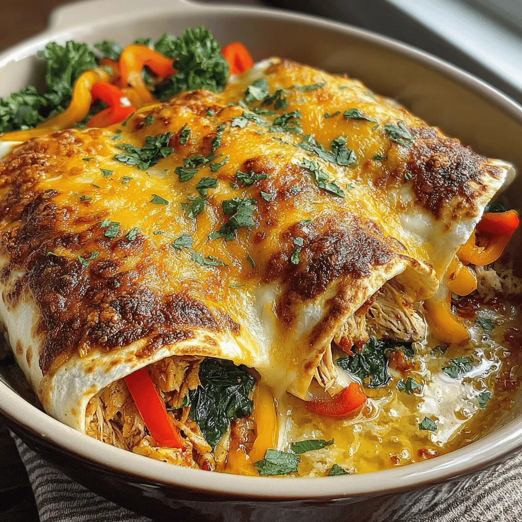 To achieve the best texture and flavor in your baked pimento cheese chicken wraps, following the right baking instructions is crucial. Begin by preheating your oven to 375°F (190°C). This temperature allows the chicken to cook thoroughly while ensuring the pimento cheese melts beautifully.