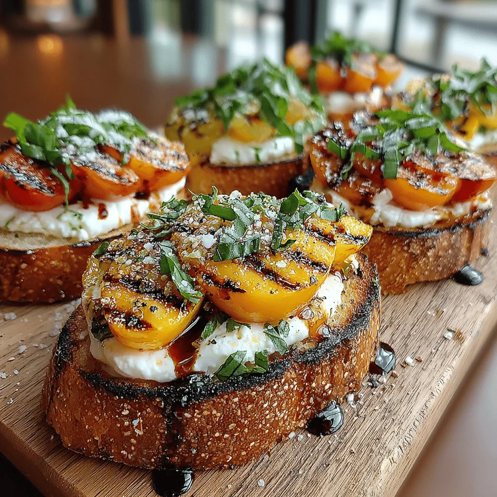 As the warm embrace of summer ushers in an array of vibrant produce, there’s no better way to celebrate the season than with a dish that encapsulates its freshness and flavor. Grilled Peach Burrata Toast is a delightful combination of creamy, luscious burrata cheese paired with the sweet, smoky notes of grilled peaches, all perched atop a slice of crusty, rustic bread. This dish is not just a feast for the palate; it’s also a visual masterpiece, making it an ideal centerpiece for summer gatherings or a light, refreshing lunch.