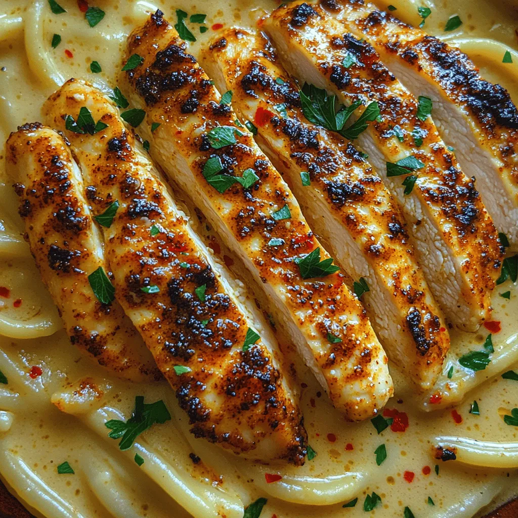 Spicy Cajun Chicken Alfredo is a culinary masterpiece that seamlessly blends rich, creamy pasta with the bold and vibrant flavors of Cajun cuisine. This dish is a delightful fusion that brings together the comforting essence of classic Alfredo sauce with the fiery kick of Cajun spices, creating a meal that is both indulgent and exciting. Whether you’re looking to impress guests at a dinner party or simply seeking a satisfying weeknight dinner, Spicy Cajun Chicken Alfredo is the perfect choice. The combination of tender chicken, luscious sauce, and perfectly cooked pasta is sure to tantalize your taste buds and leave you craving more.