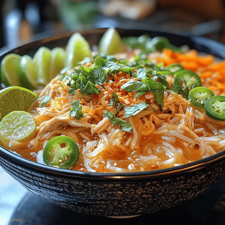 Pho, a beloved Vietnamese dish, has taken the culinary world by storm, and for good reason. Among the myriad variations of this aromatic noodle soup, Fragrant Lemongrass Chicken Pho stands out for its refreshing flavors and comforting essence. This dish is not just a meal; it is a warm hug in a bowl, rich in history and cultural significance. Originating from Vietnam, pho has evolved over the years, reflecting the region's diverse flavors and culinary techniques.