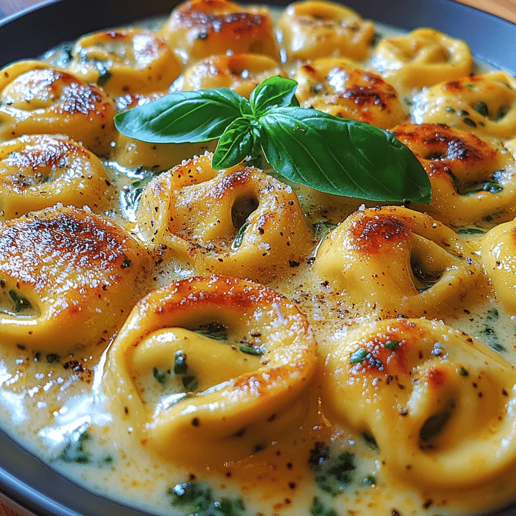 In the realm of comfort food, few dishes can rival the creamy richness of spinach tortellini. This delightful recipe combines the tender texture of cheese tortellini with a luscious cream sauce, infused with fresh spinach and aromatic garlic. Perfect for a weeknight dinner or a special occasion, Creamy Spinach Tortellini Delight is not only satisfying but also quick and easy to prepare. With minimal ingredients and straightforward steps, this dish promises to be a hit at your dining table.