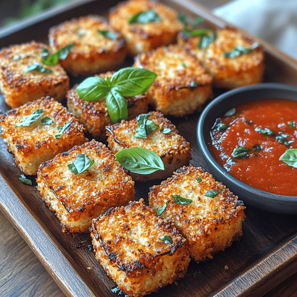 Crispy Eggplant Marinara Bites are a delightful fusion of textures and flavors that serve as the perfect appetizer or snack for any gathering. These little bites are not only pleasing to the palate but also visually appealing, making them an irresistible addition to any meal. Made with tender eggplant, crispy breadcrumbs, and a rich marinara sauce, this recipe is an excellent way to showcase the versatility of eggplant, a vegetable that is often overlooked yet incredibly delicious.