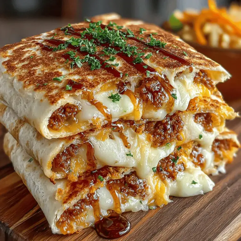 If you’re looking for a deliciously unique recipe that combines the comforting familiarity of a quesadilla with unexpected flavors, the Apple Cheddar Quesadilla is sure to impress. This dish is an exciting fusion of savory and sweet, featuring the sharpness of cheddar cheese beautifully complemented by the natural sweetness of fresh apples. The result is a delightful balance that tantalizes the taste buds, making it a perfect choice for a variety of occasions—whether as a satisfying snack, an enticing appetizer at your next gathering, or a light meal that can be prepared in a flash.