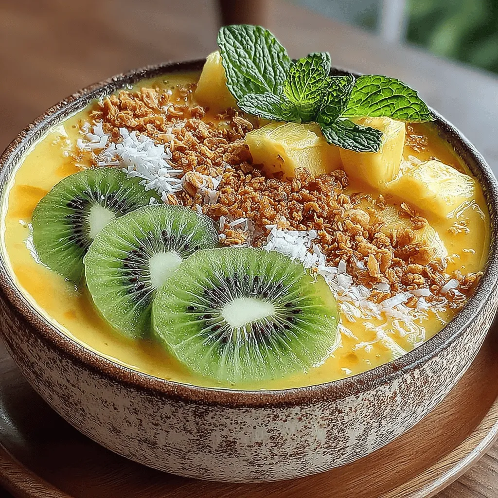 In recent years, smoothie bowls have surged in popularity, captivating health-conscious individuals and food enthusiasts alike with their vibrant colors and delicious flavors. These delightful creations are more than just a meal; they represent a lifestyle choice that prioritizes nutrition, creativity, and enjoyment. Among the myriad of smoothie bowl recipes available, the Tropical Paradise Pineapple Smoothie Bowl stands out, inviting you to experience a taste of the tropics with every spoonful. This refreshing bowl combines the rich flavors of pineapple, banana, and coconut, making it a perfect option for breakfast, a snack, or even a light dessert.